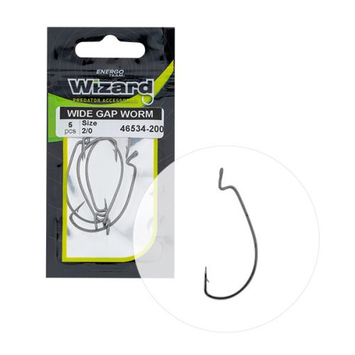 Wizard - Horog Wide Gap Worm 3/0-s 4db/cs