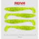 Reiva - Zander Power Shad 10cm Fluo Zöld Flitter II. 4db/cs