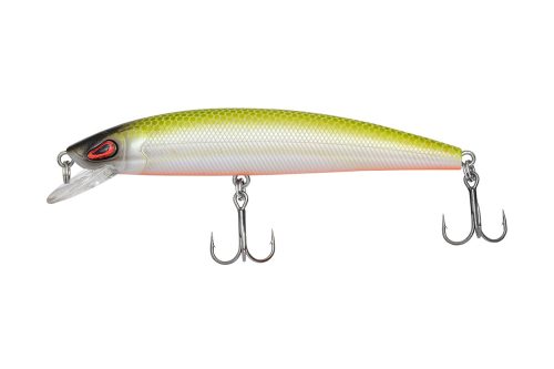 Predator-Z - Arrow Minnow Wobbler 9cm 8,6g Fluo Zöld Fehér Úszó