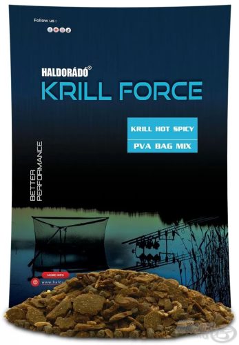 Haldorádó - KRILL FORCE PVA Bag Mix - Krill Hot Spicy  600g