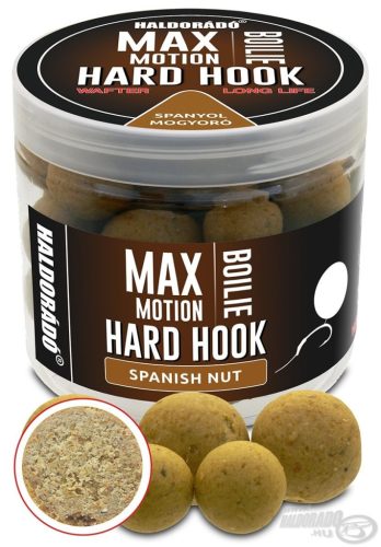 Haldorádó - MAX MOTION Boilie Hard Hook Wafter 16, 20 mm - Spanyol Mogyoró 100g