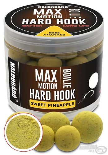 Haldorádó - MAX MOTION Boilie Hard Hook Wafter 16, 20 mm - Édes Ananász 100g