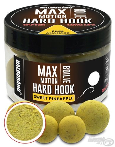 Haldorádó - MAX MOTION Boilie Hard Hook Wafter 24, 30 mm - Édes Ananász 150g