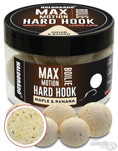 Haldorádó - MAX MOTION Boilie Hard Hook Wafter 24, 30 mm - Juhar & Banán 150g