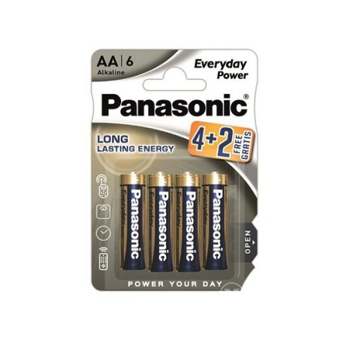 Panasonic - Everyday Power Tartós Aa Elem 4+2Db-os